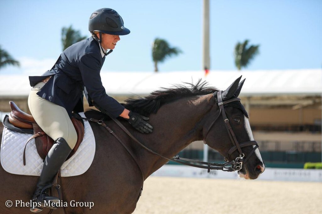 Lenore Brown owns one horse which she shows in the amateur jumper classes