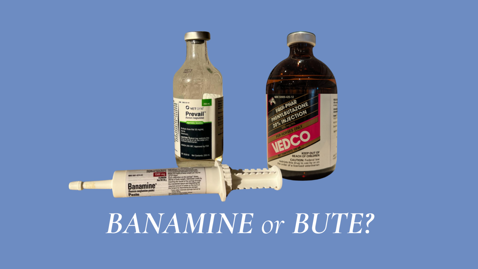 Don't Piss Off Your Vet Bute vs. Banamine