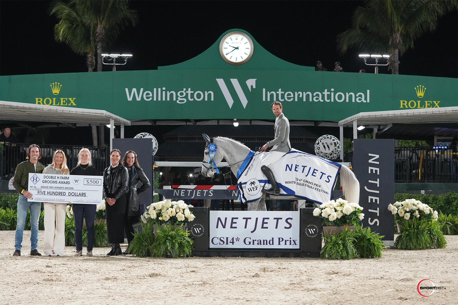 Sofie Karlsson wins $500 Double H Grooms Prize at Wellington International