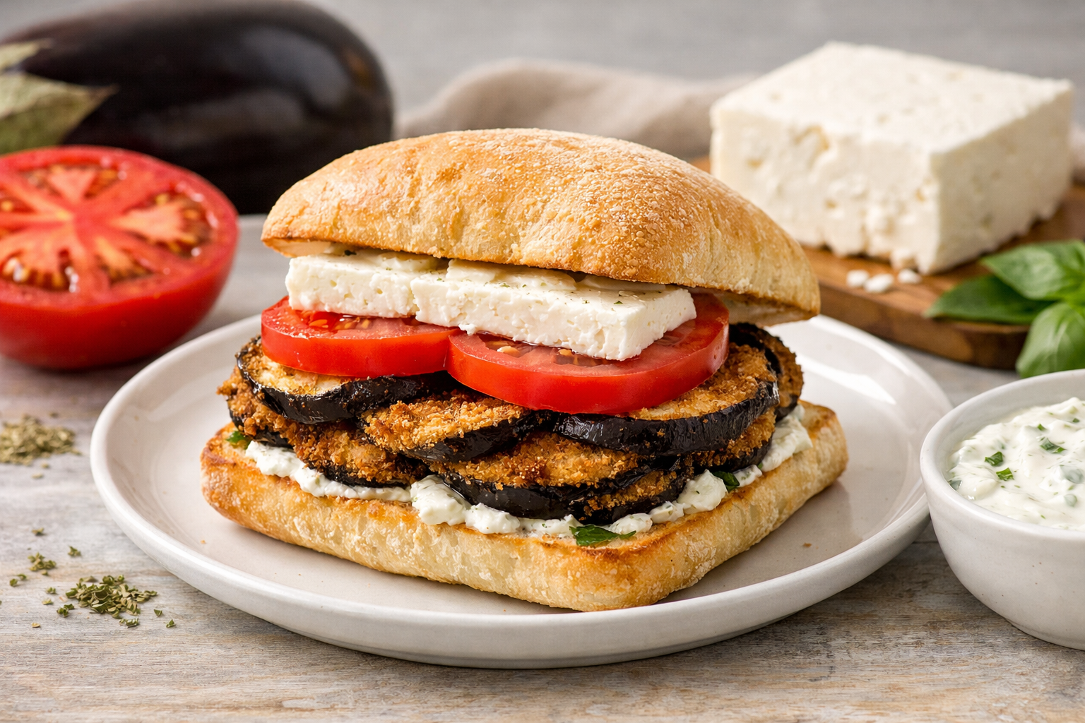 Armenian Eggplant Sandwich